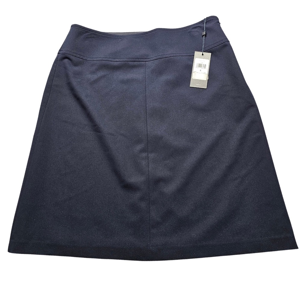 NWT‎ Tommy Hilfiger Womens Navy A-Line Skirt Size 6 HSVS0059 Workwear Classic